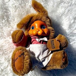 Raikes originals Stuffed Bunny wood face